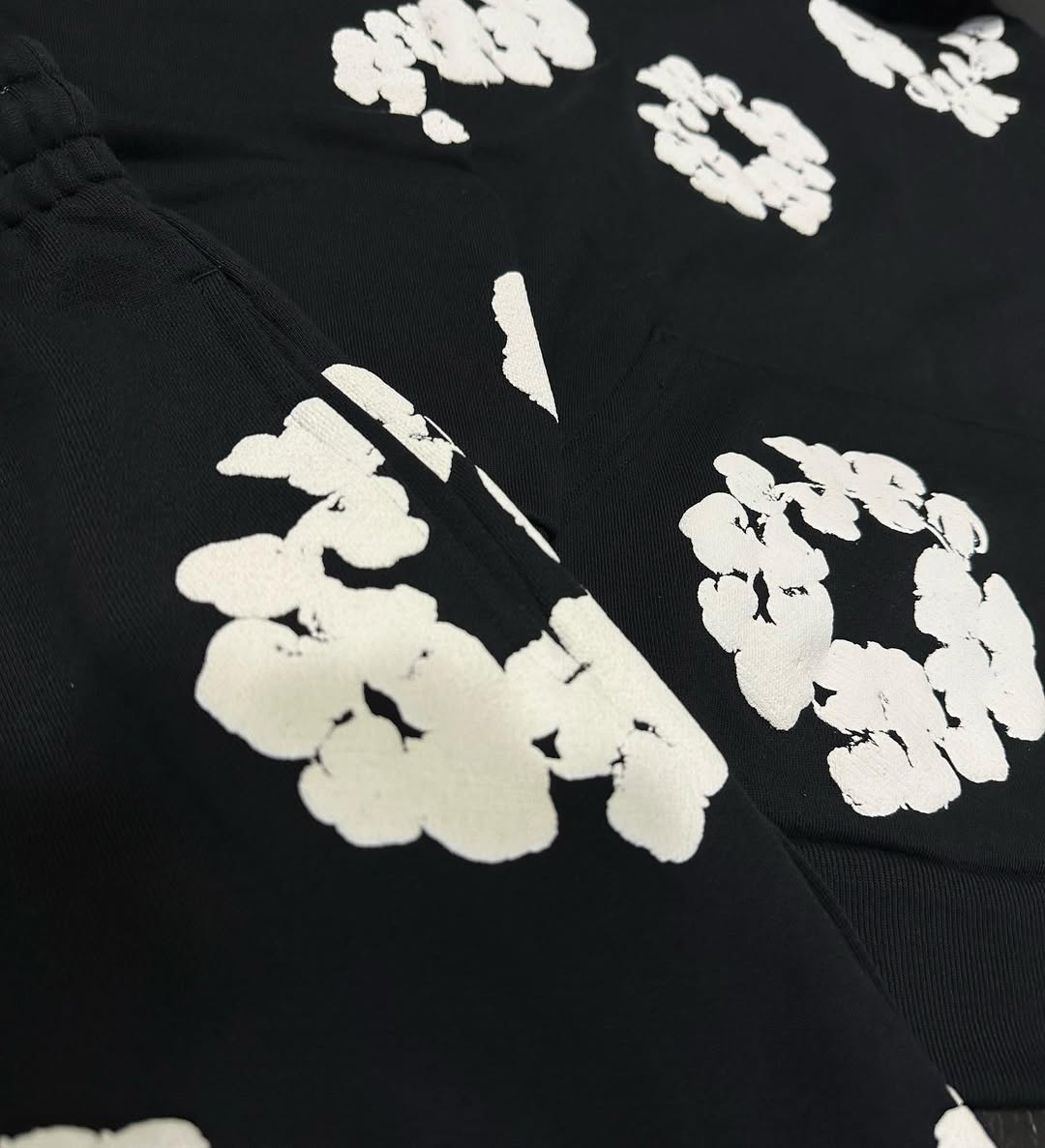 Denim Tears (The Cotton Wreath) Hoodie Black